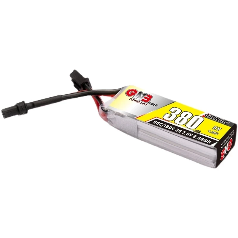 Gaoneng-bater&iacute;a Lipo con enchufe XT30 para Drones, pila de 380mah, 2S, 7,6 V, HV, 90C/180C, para BETAFPV, Beta75X, 2S, Beta65X, 2S, Whoop-2