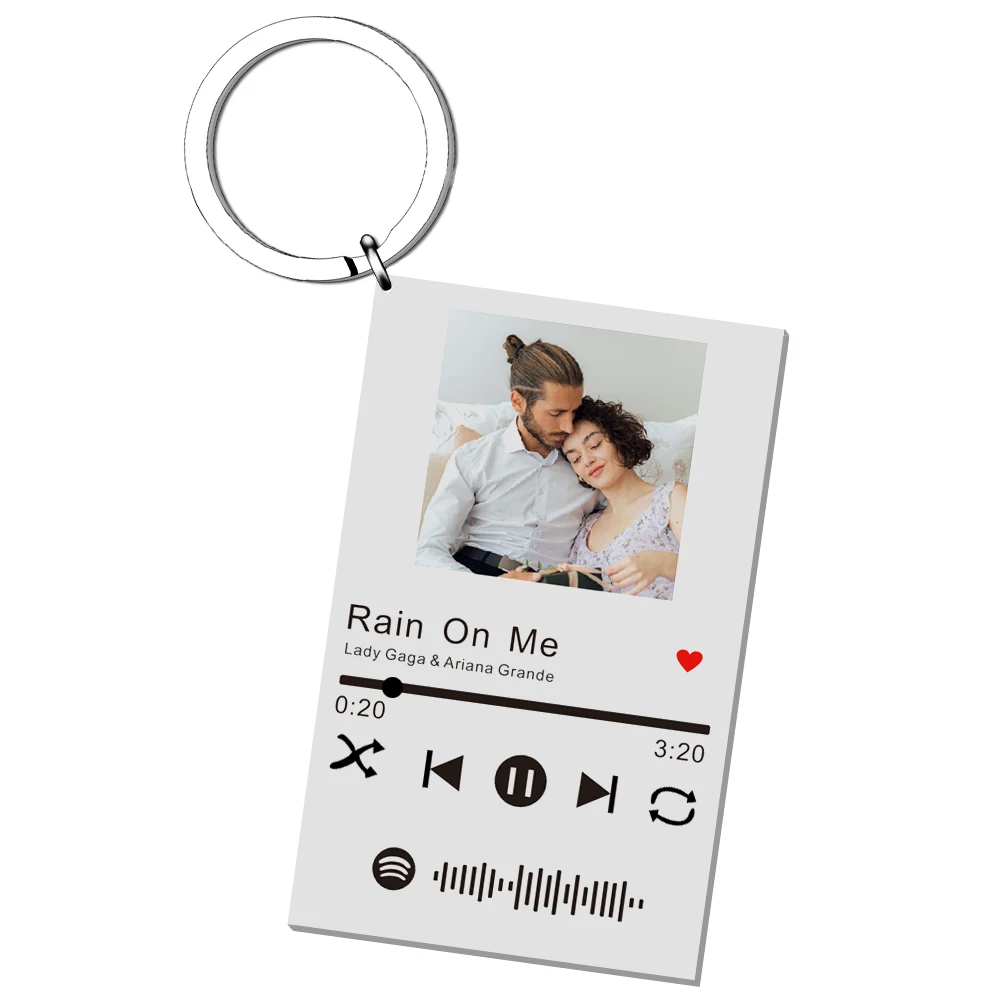 Брелок для ключей акриловый с кодом музыкальная песня певица | Украшения и