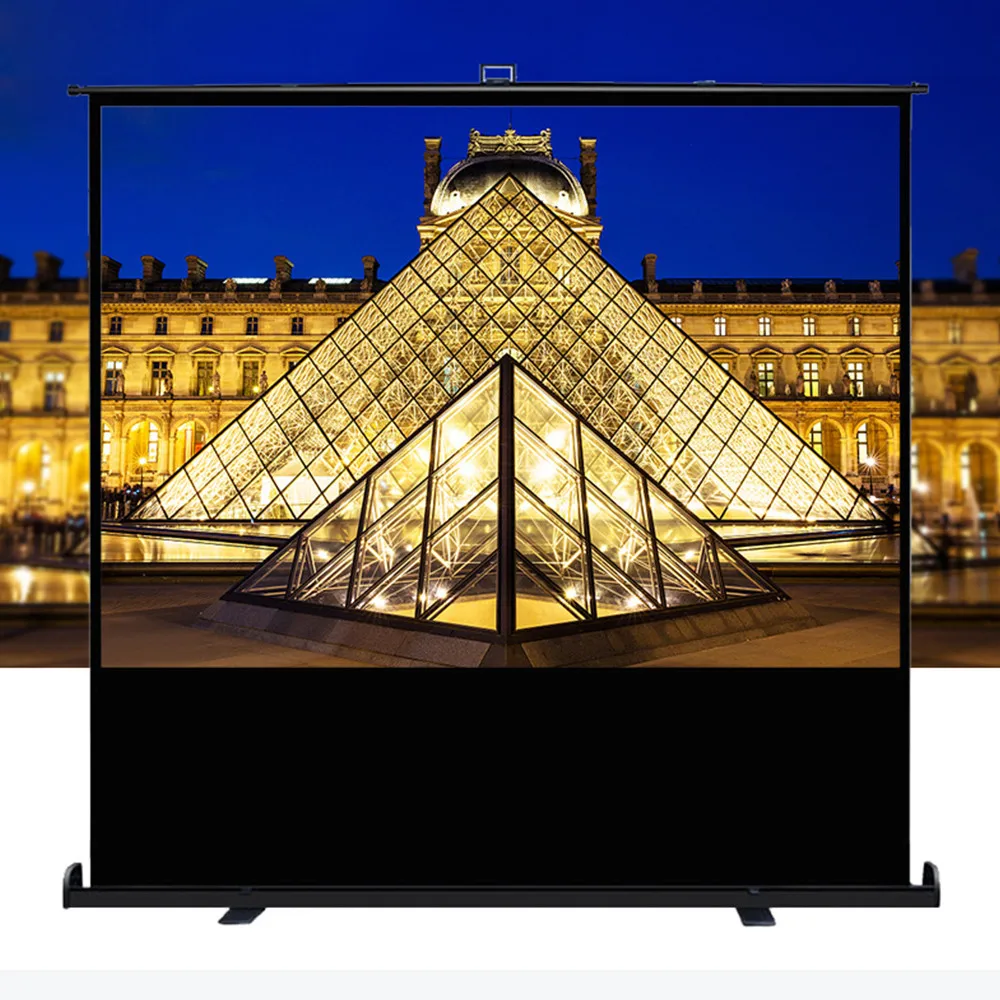 Моторизованный Электрический напольный передний проекционный экран TELUXSEE 110