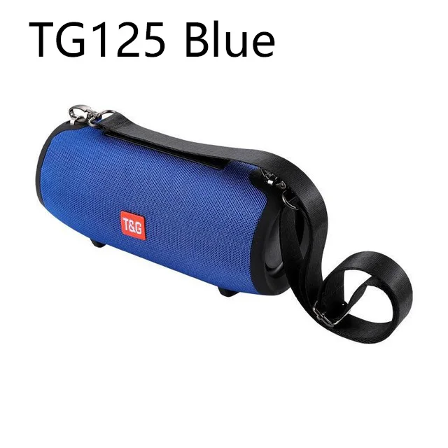 TG125blue 40 Вт Bluetooth Колонка Портативная колонка динамик музыкальный плеер s Колонка Бумбокс с fm-радио Aux TF сабвуфер pk TG125 - Цвет: TG125blue