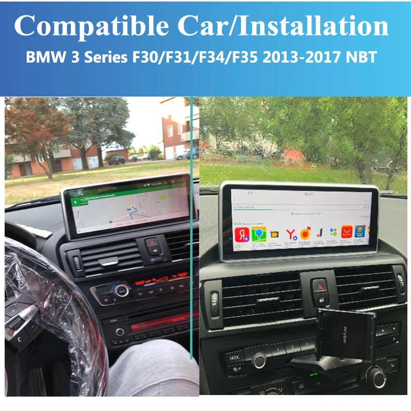 저렴한 Bonroad Qualcomm 1920*720P 2DIN 안드로이드 10 무선 CarPlay BMW Series3 4 F30 F31 F32 F33 F34 F36 헤드 유닛 GPS 네비게이션