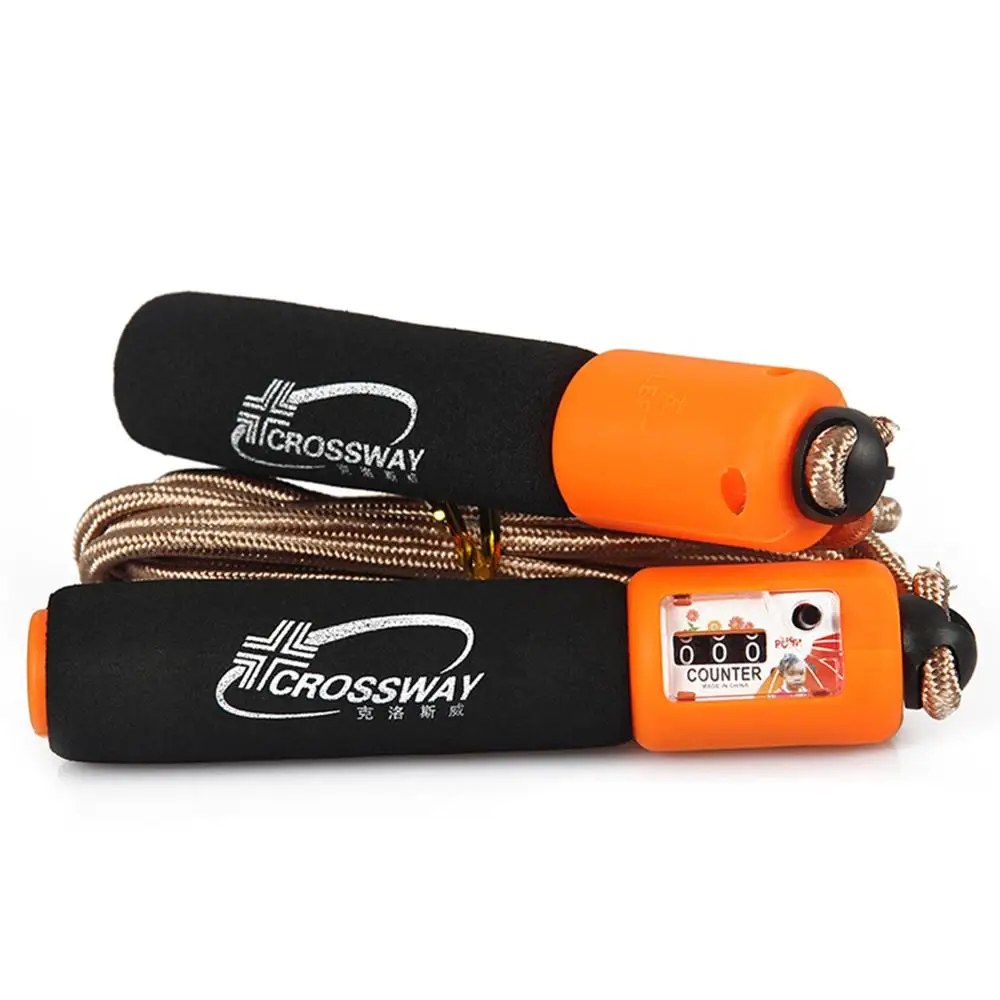 118 &quotСкакалка со счетчиком Регулируемая Скакалка без спутывания плетеная