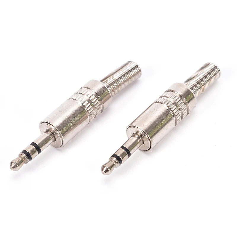 

1pc Replacement 3.5mm 3 Pole Male Repair Headphones Audio Jack Plug Connector Soldering For Most Earphone Jack