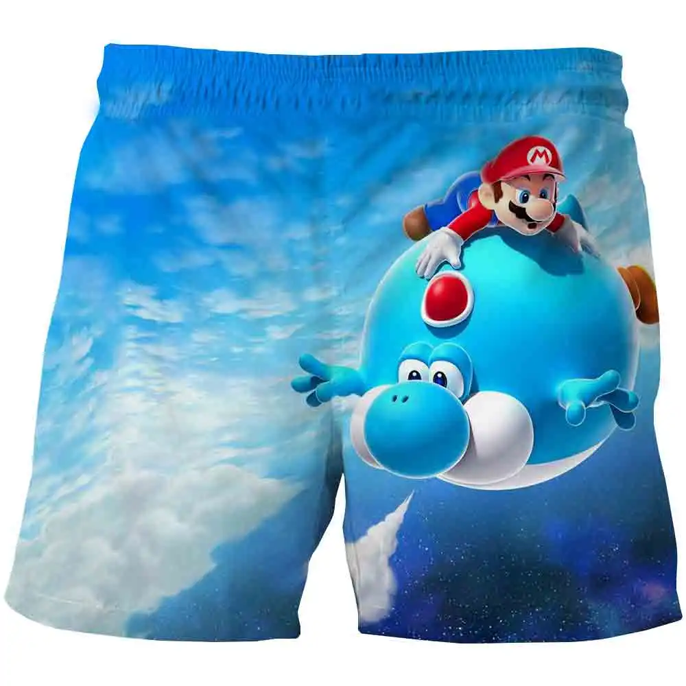 

2021 Boys Mario short pants SuperMario Print Clothes Girls 3D Funny Costume Children 2021 summer Clothing 4-14Years