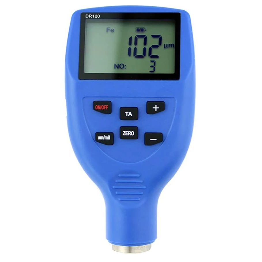 Portable Paint Coating Thickness Gauge with Metal Probe Zin Tester Meter 0~1500um Range | Инструменты