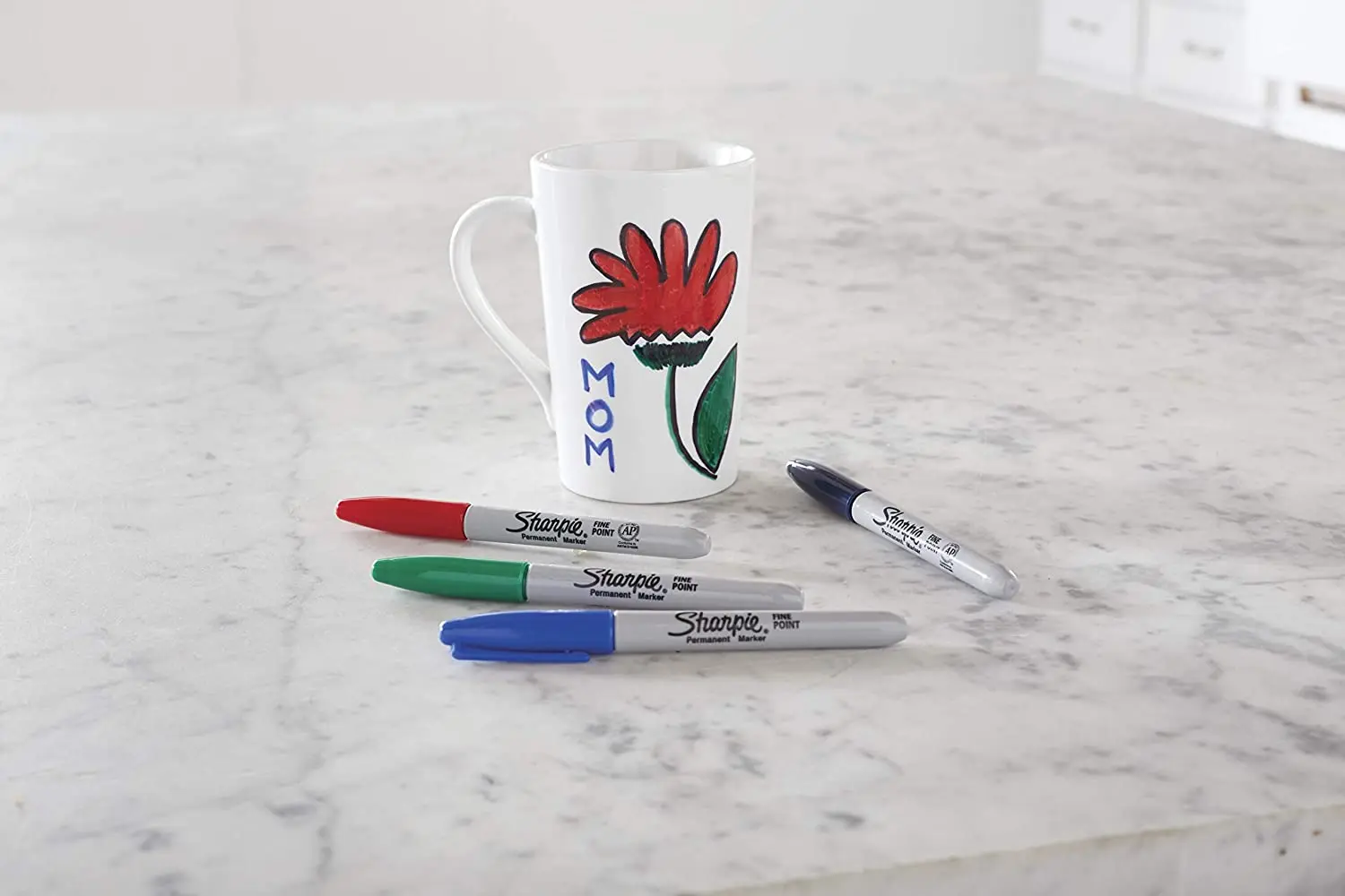 

24 Colors Sharpie 80's Glam Permanent Markers Fine Point Pens Waterproof Paint Marker for Metal Tires Graffiti Markers Clothes