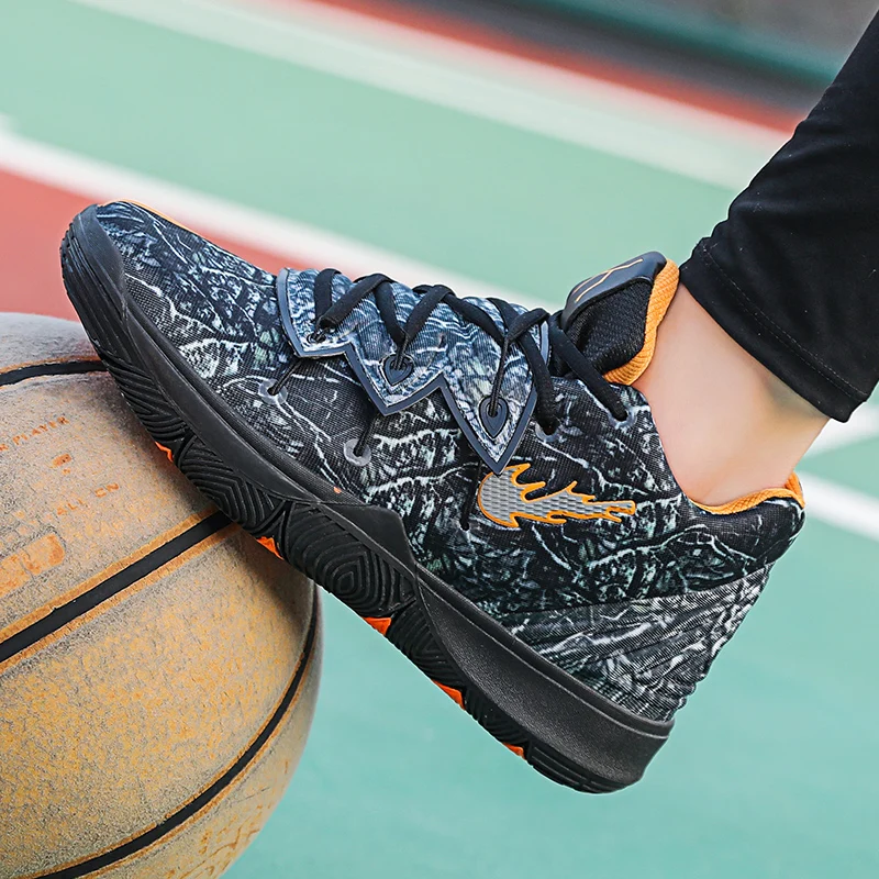 Большой размер хорошая Баскетбольная обувь kyrie 5 Taco разноцветные кроссовки Flyrap