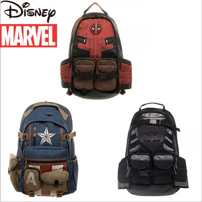 

Disney Marvel Batman New Schoolbag Avengers Outdoor Travel Backpack Schoolbag Large Capacity