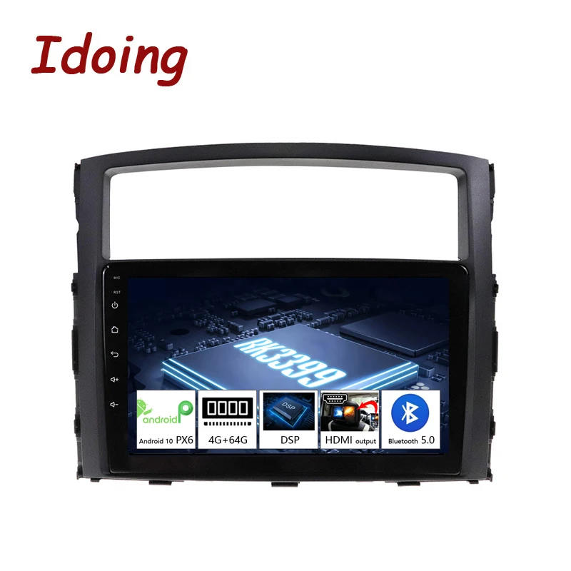 

Idoing 9"PX6 Car Android 10 Radio Multimedia Player For Mitsubishi-Pajero V97 2006-2014 4G+64G GPS Navigation 2.5D No 2 din dvd