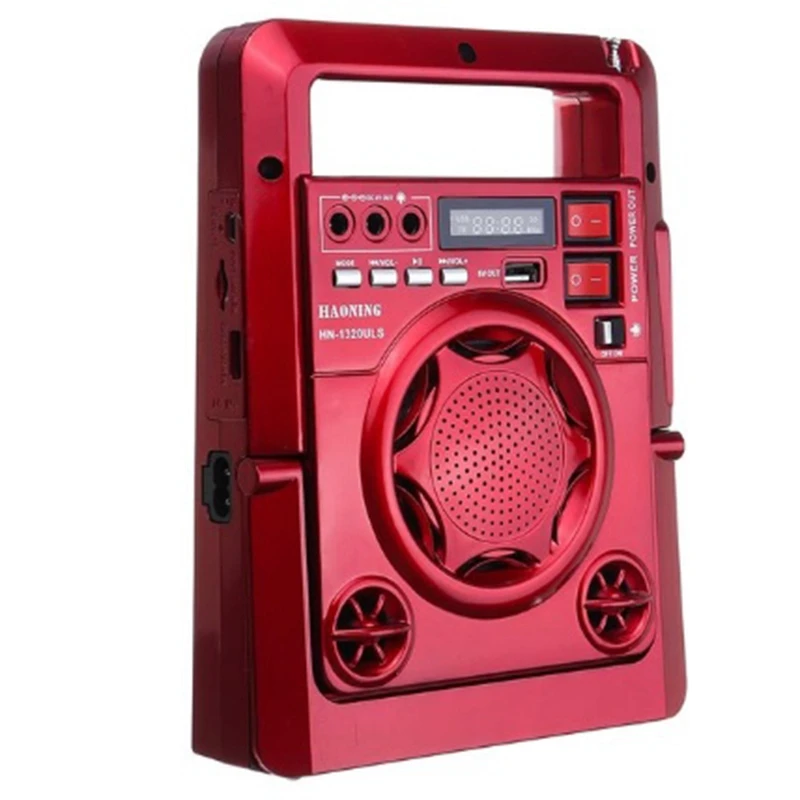 Открытый Солнечный Am/Fm радио со светодиодной лампой Tf карта динамик power Bank