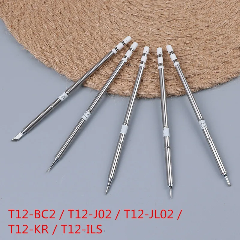1 x высококачественные наконечники паяльника T12 BC2/J02/JL02/KR/ILS для паяльной