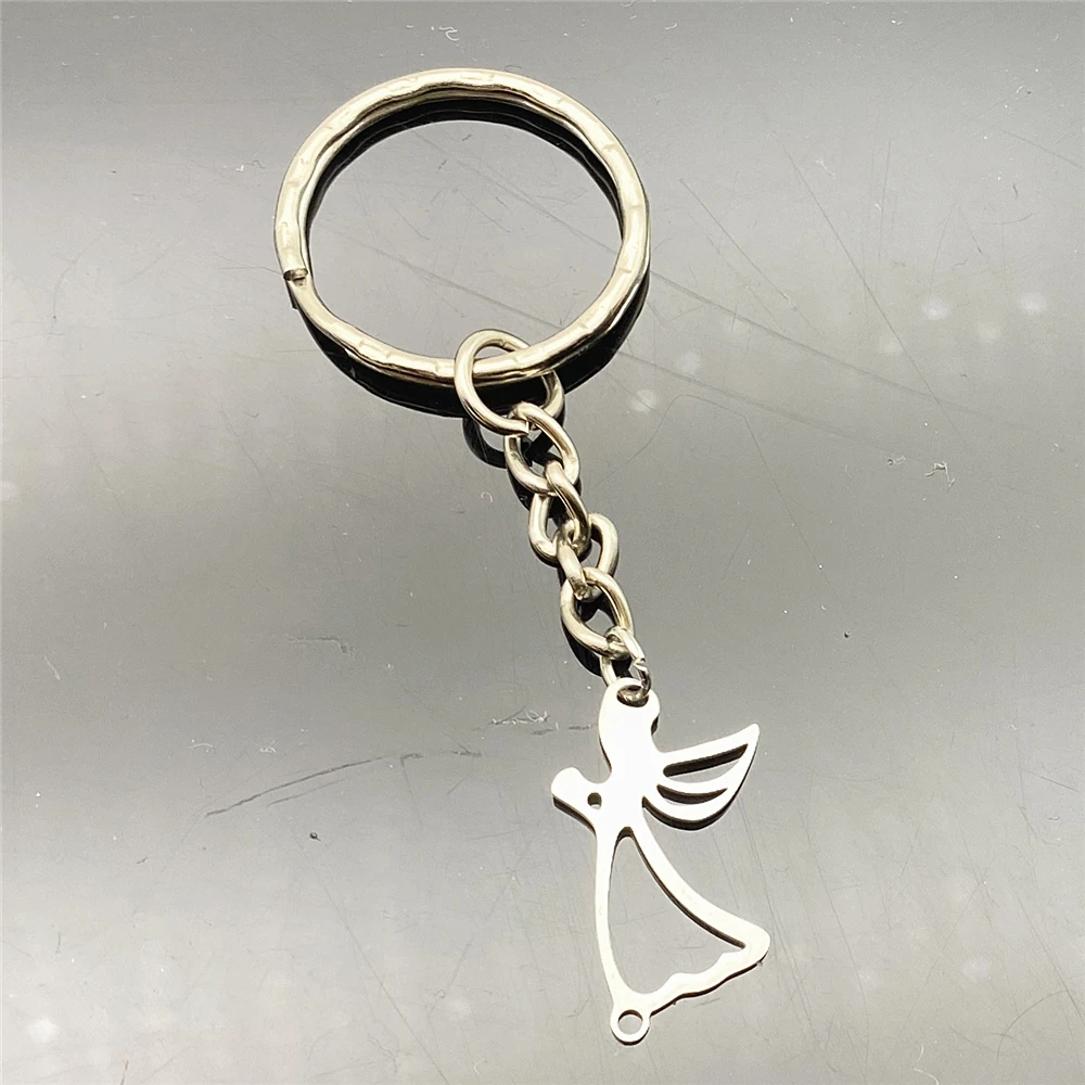 Брелок для ключей с ангелом не выцветает яркий цвет цепочка Девы Марии