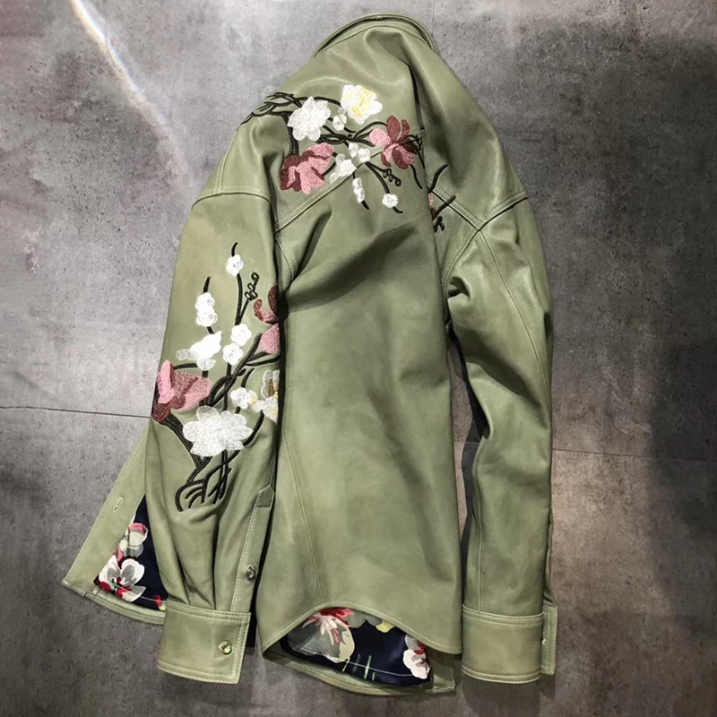 jacket oversize real sheepskin Leather coat 2020 winter autumn coats and jackets women