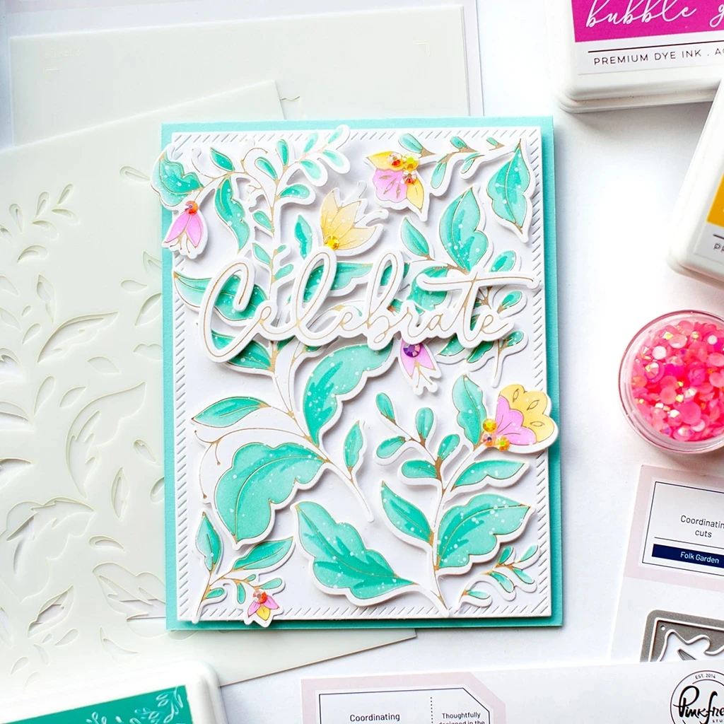 

GARDEN Metal Cutting Dies and Stamps HOT FOIL for Stencils Scrapbooking Photo Album Card Paper Embossing Craft DIY Die cut 2021