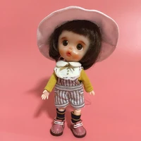 7 colors cute round hat new ob11 doll clothes fishermans hat 112 doll house 16cm bjd gsc obitsiu 11 universal accessory