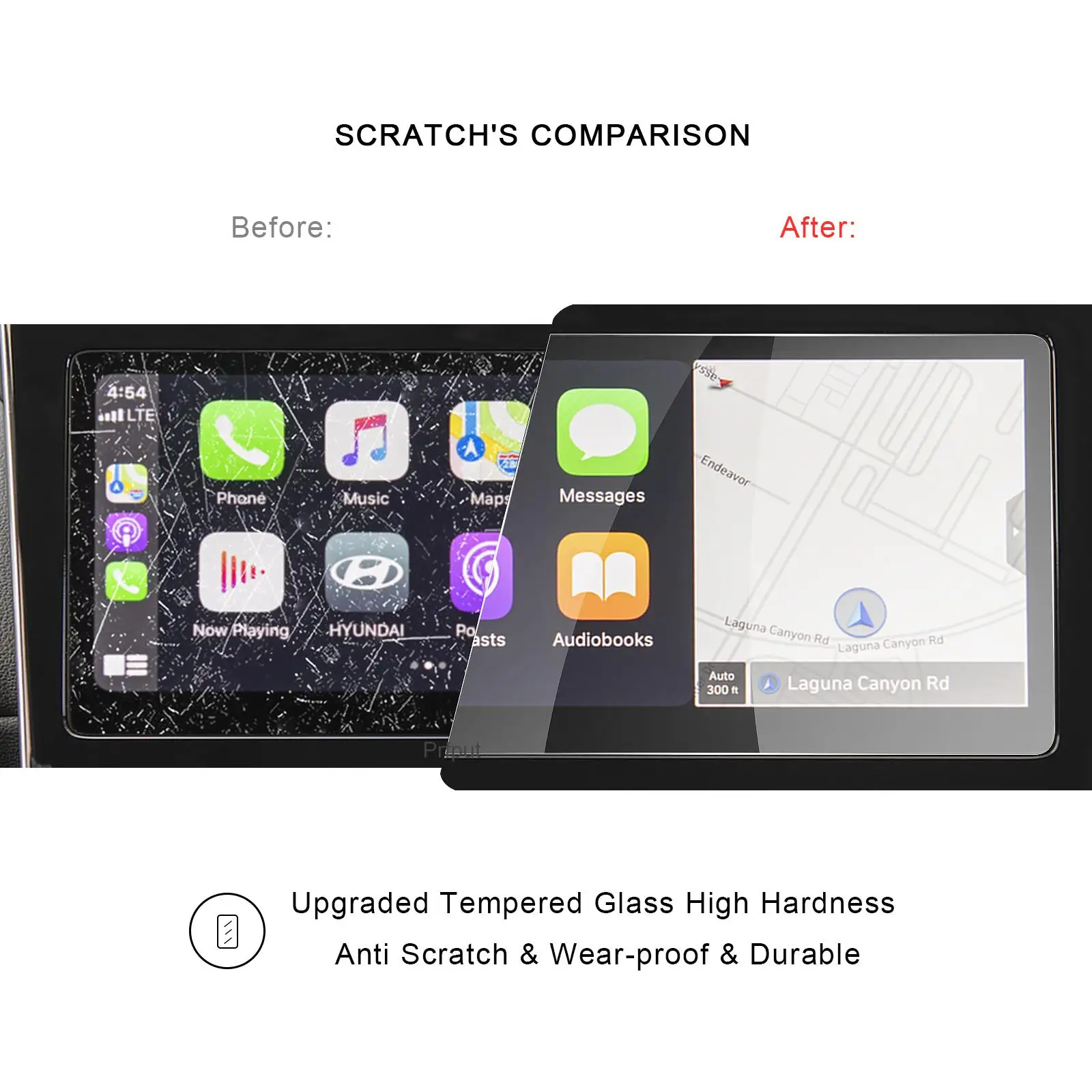 screen protector for tucson nx4 2021 10 inch car navigation display screen auto interior protect stickers accessories free global shipping