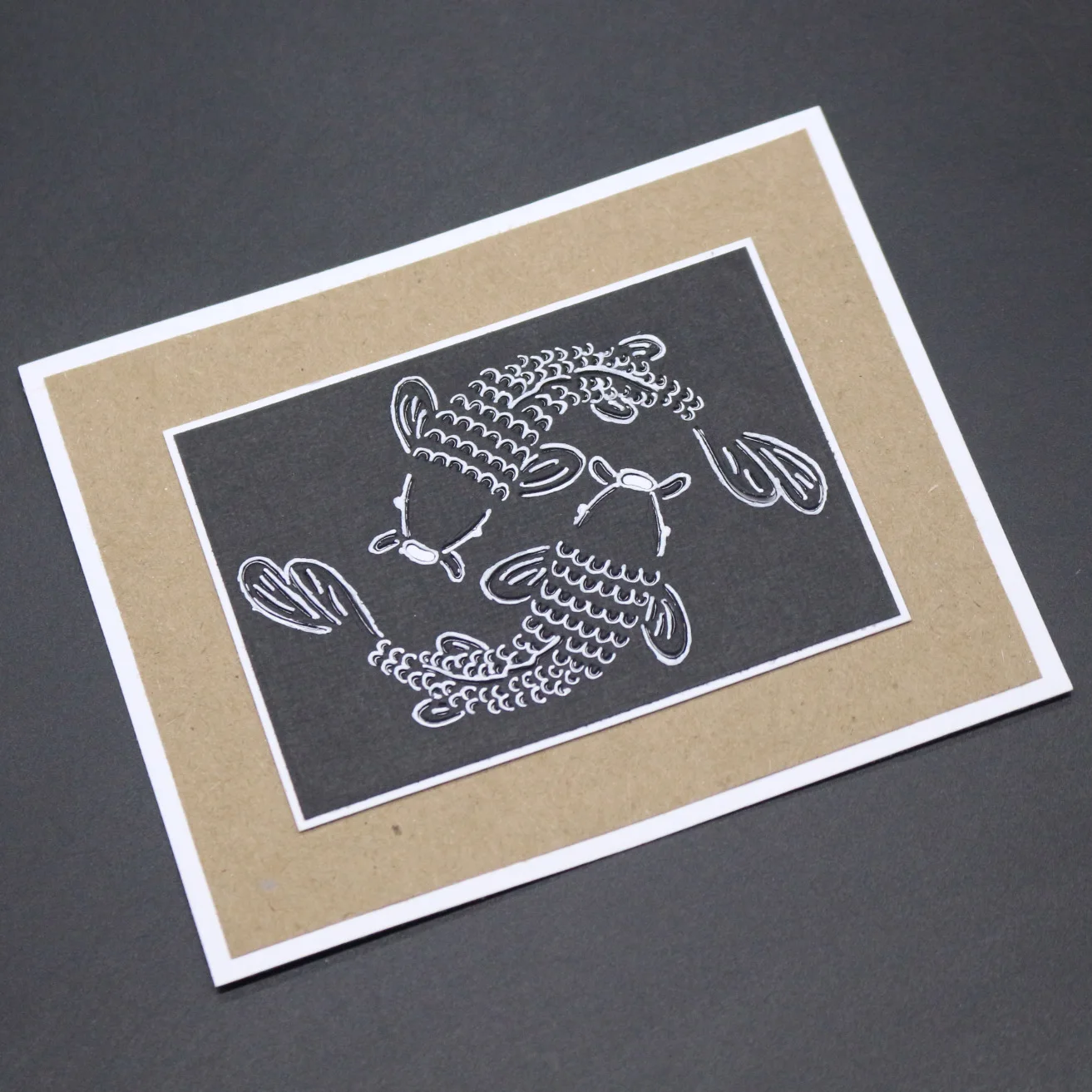 Little Bear On The Moon Fish Manual DIY Craft Metal Cutting Die Scrapbook Embossed Paper Card Album Template Mould | Дом и сад