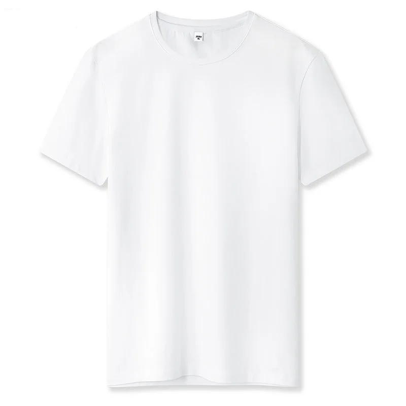 

Summer Short Sleeve T shirt Men Solid Color Cotton T-shirt For Male Streetwear M-4XL White Yellow Tops Tshirt Clothing