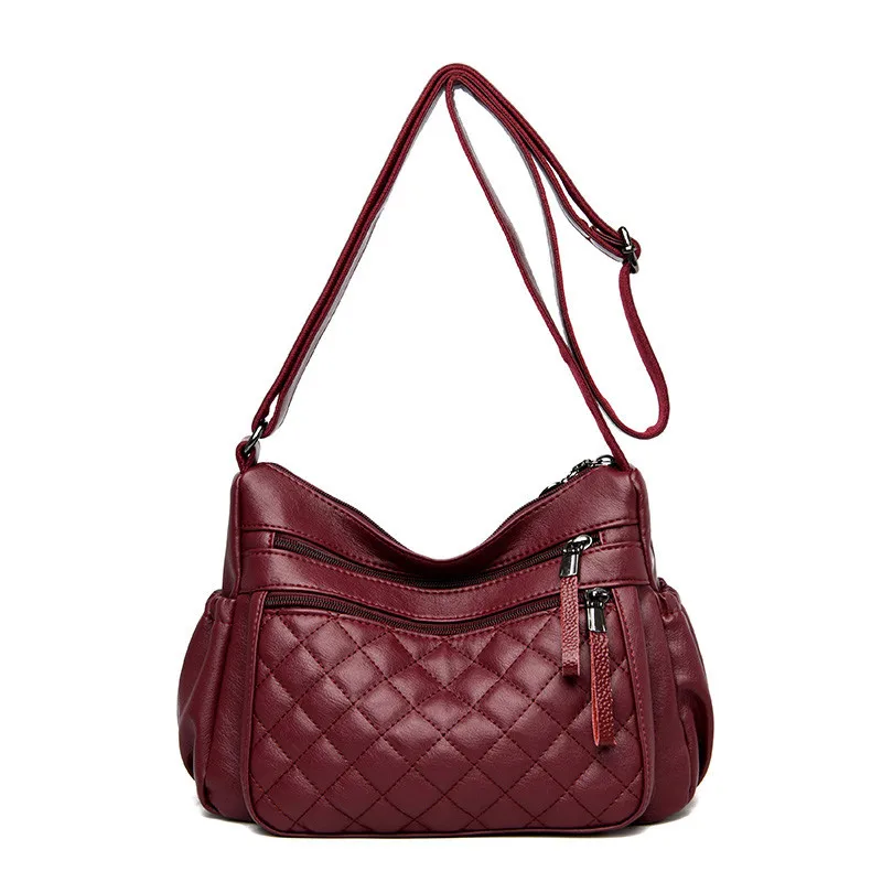 Сумка на плечо женская из мягкой потертой кожи | Багаж и сумки