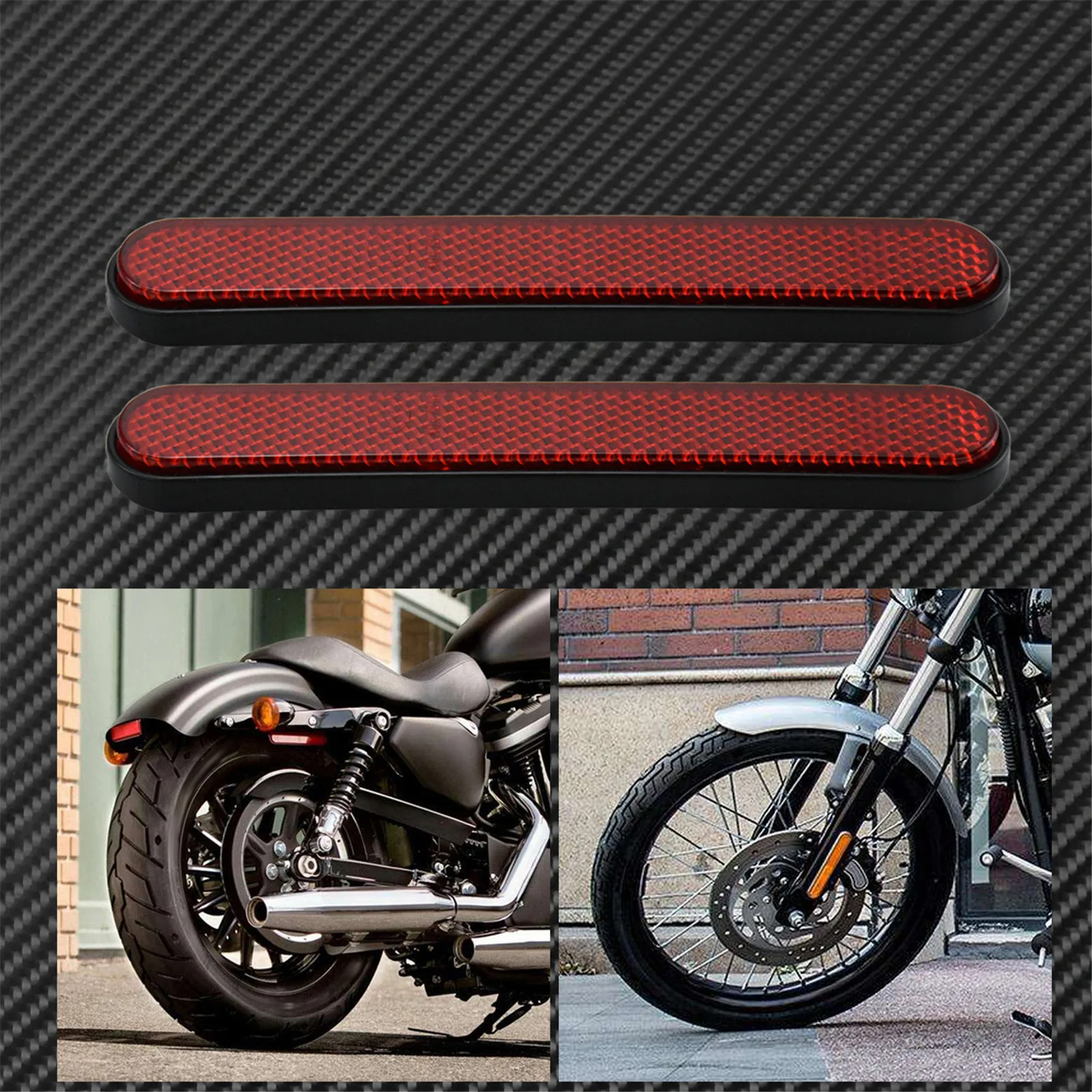 

2x передняя вилка мотоцикла, отражатель ног, светоотражающая наклейка, предупреждение о безопасности нижних ногах для Harley Sportster XL Touring Dyna Softail