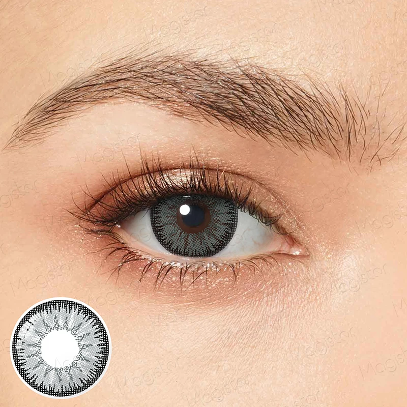 contact lenses eye 2pcs yearly colored contact lens for eyes beauty gary color contact lenses for eyes gray contact lens free global shipping