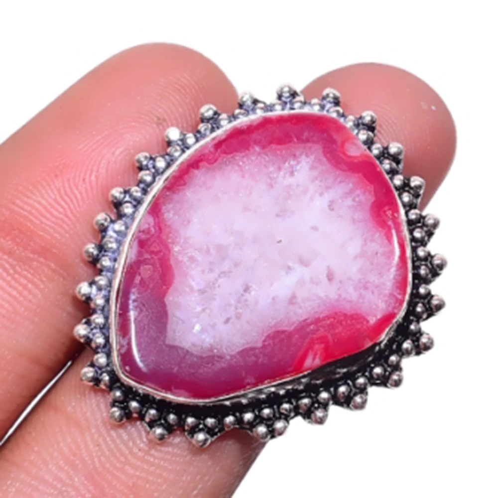 Серебряное кольцо с солнечным квартом над медью Размер США: 7 75 R4575|Кольца| |