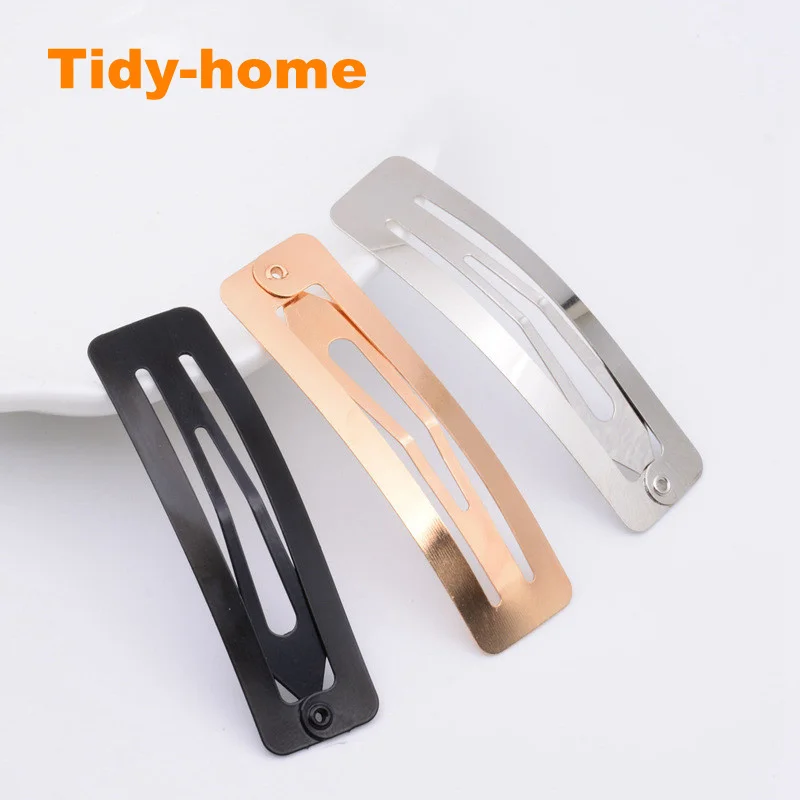 Оптовая продажа 50 шт. 8 см Большой размер Черный Серебряный Простой прямоугольный