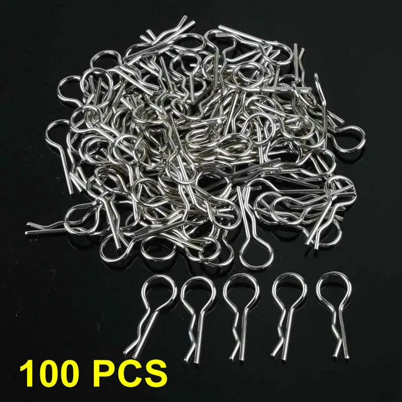 100 шт. HSP 02053 клипса из нержавеющей стали для изгиба кузова R 1/8 1/10 1/16