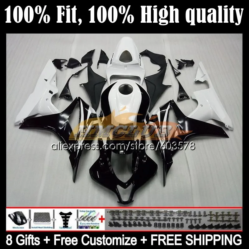 

Injection For HONDA CBR600 RR CBR600RR Body 84CL.8 CBR 600 RR CC 600F5 600RR F5 07 08 CBR600F5 2005 2006 Fairings black white