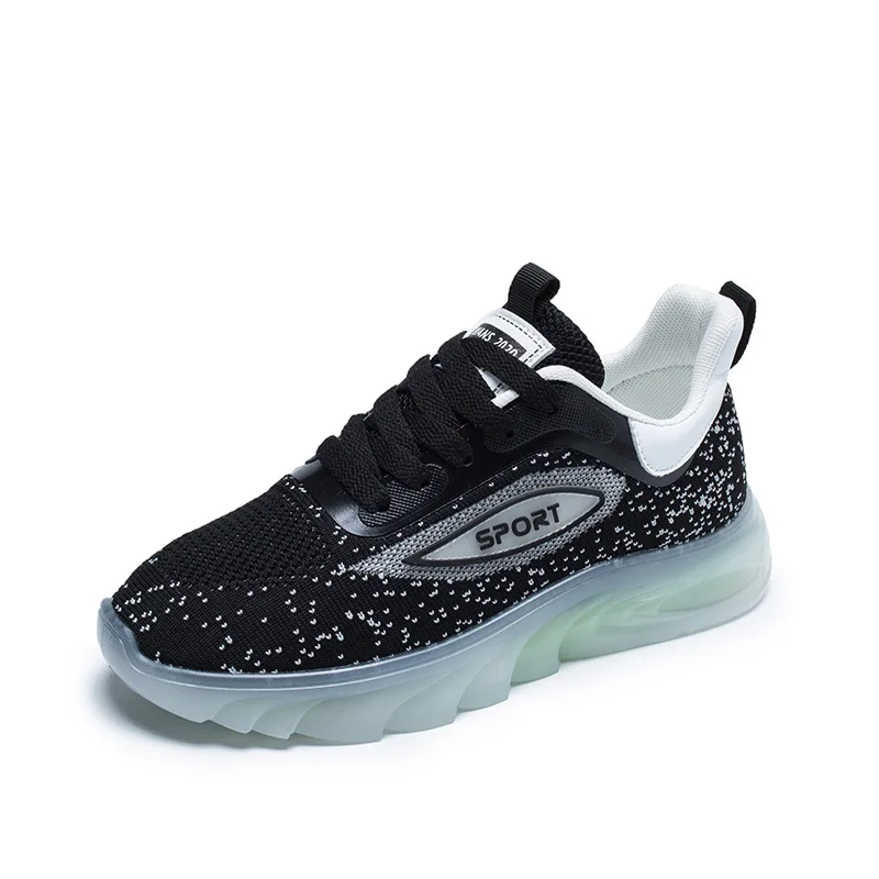 

2021 spring new Women Sneakers Air Sole Athletic Running Shoes Lace-up Breathable Jogging Shoes Leisure Outdoor Sneakers