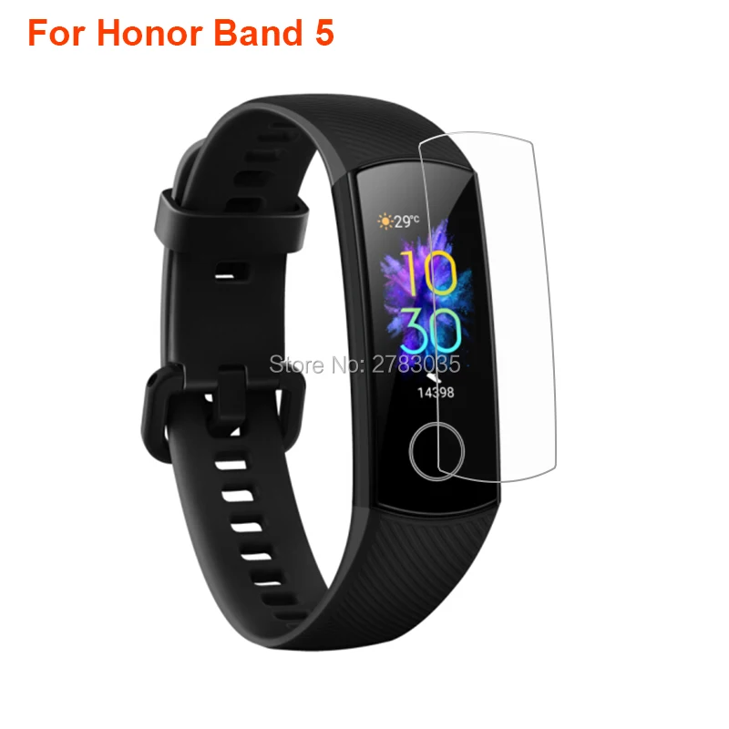 Для huawei Honor Band 4/4 Running/Band 5 Спортивные Смарт-часы напульсник пленка из мягкого ТПУ протектор экрана(не закаленное стекло