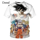 Рубашка мужская, с рисунком Dragon Ball Z, 3 дт, 2021
