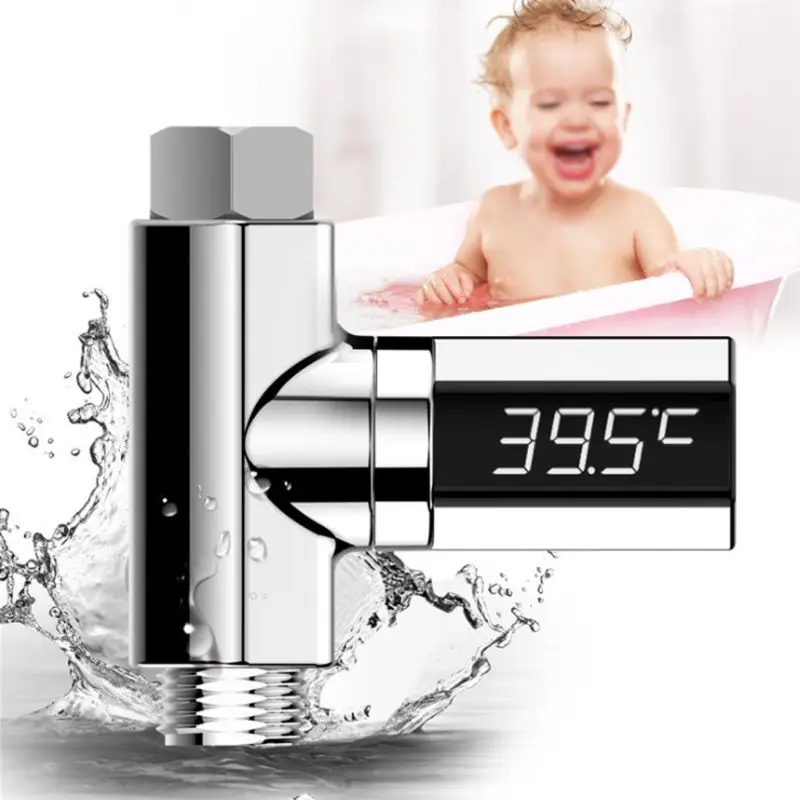 

LED Display Home Water Flow Faucet Shower Thermometer Temperature Monitor for Baby Care