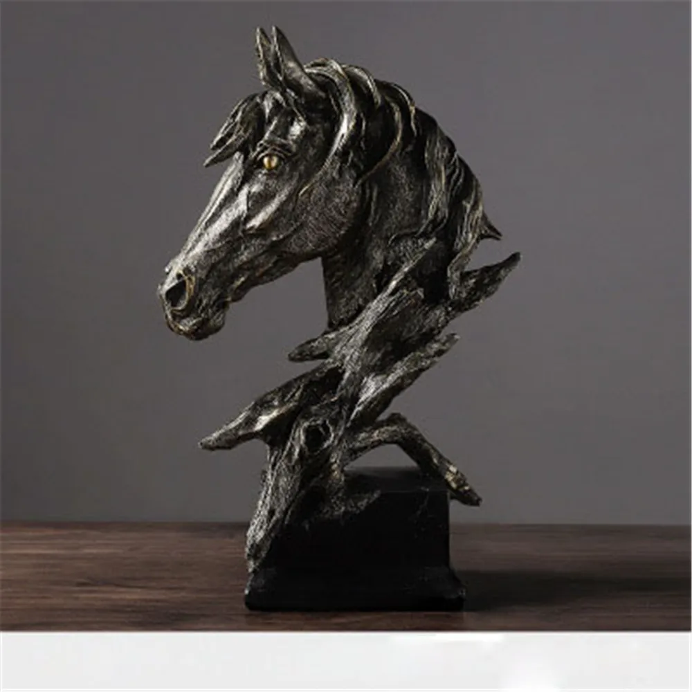 Американский простой современный из смолы голова лошади гостиная креативные