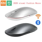 Мышь Компьютерная Xiaomi Fashion Mouse, Портативная Беспроводная игровая мышь, 2020 точекдюйм, 1000 ГГц, Bluetooth link, металлическая, 2,4