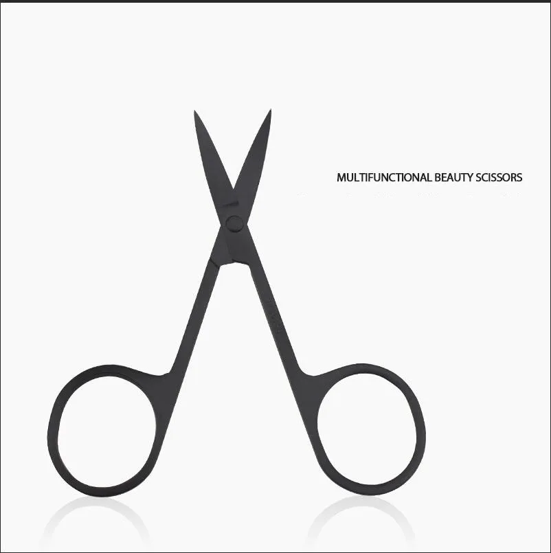 1 шт. ножницы для макияжа из нержавеющей стали изогнутые наконечники маленькие