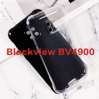 transparent phone case for blackview bv4900 silicona caso anti knock soft black tpu case for blackview bv4900 pro back cover