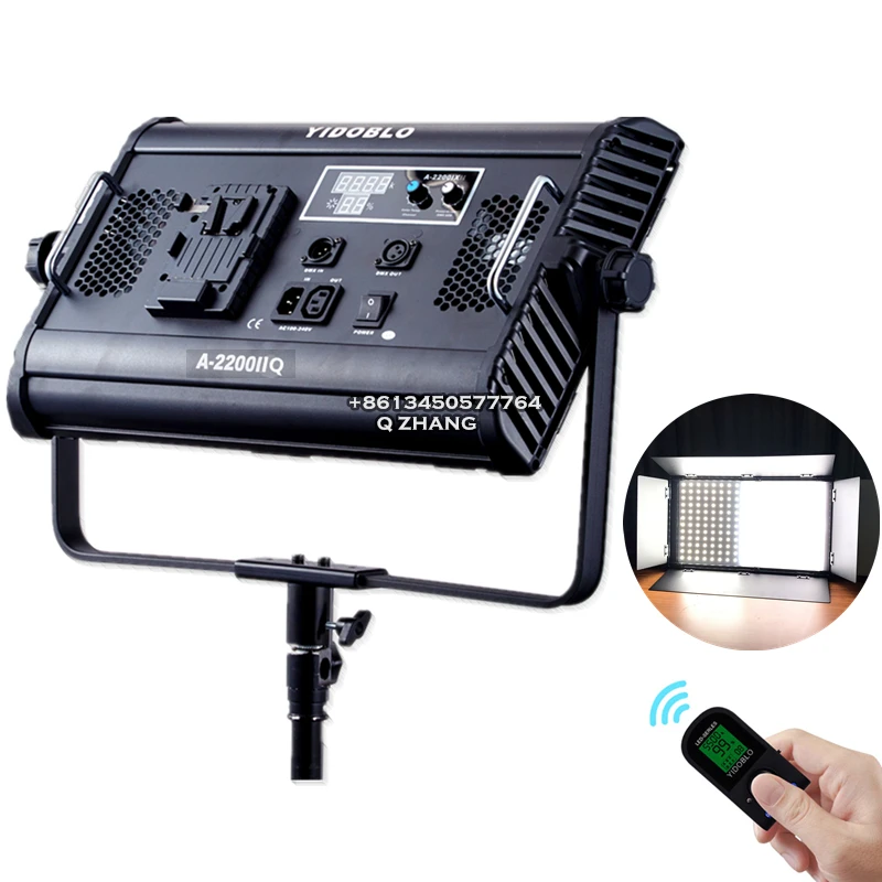 

Yidoblo 3200k-5500k Photoshoot Studio Professional Audio Fanless 100w Movie bi-color Shooting Light Video Panel Filming Light