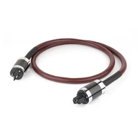 hifi audio pure copper power cord hi end euus ac mains audio power cable with carbon fiber power connector