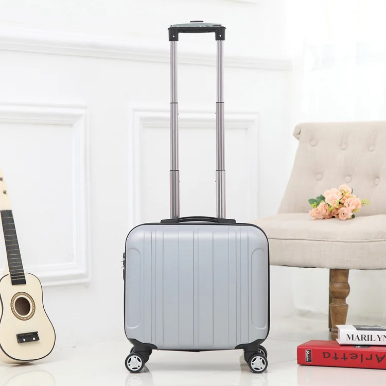 H01 silver Детский Багаж для путешествий 18 ''каюта чемодан с Сумка На Колесиках переноска на багаж сумка на колесиках для путешествий Мода - Цвет: H01 silver