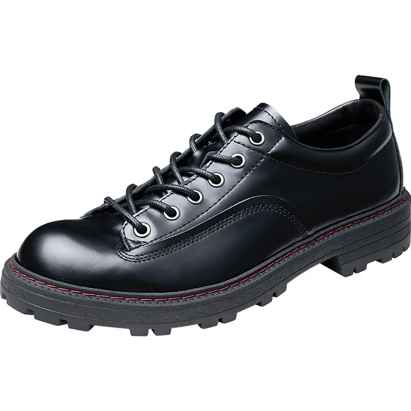 

Autumn Summer Pring High Quality Genuine Leather Shoes Men Lace-Up Business Men Shoes, All-match Cowhide Men Dress Shoes