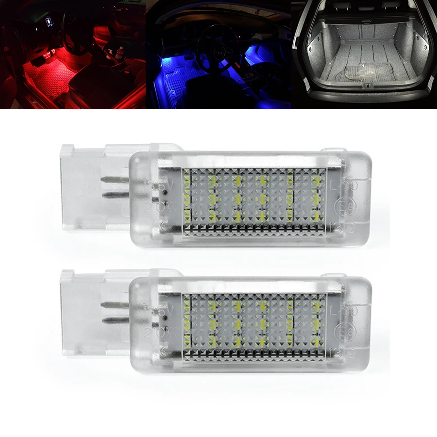 2 шт. Canbus автомобиля светодиодный осветительных приборов для ног светильник