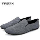 Мужская повседневная обувь, легсветильник, черная, серая, синяя, на плоской подошве, весна дышащие Туфли-лоферы