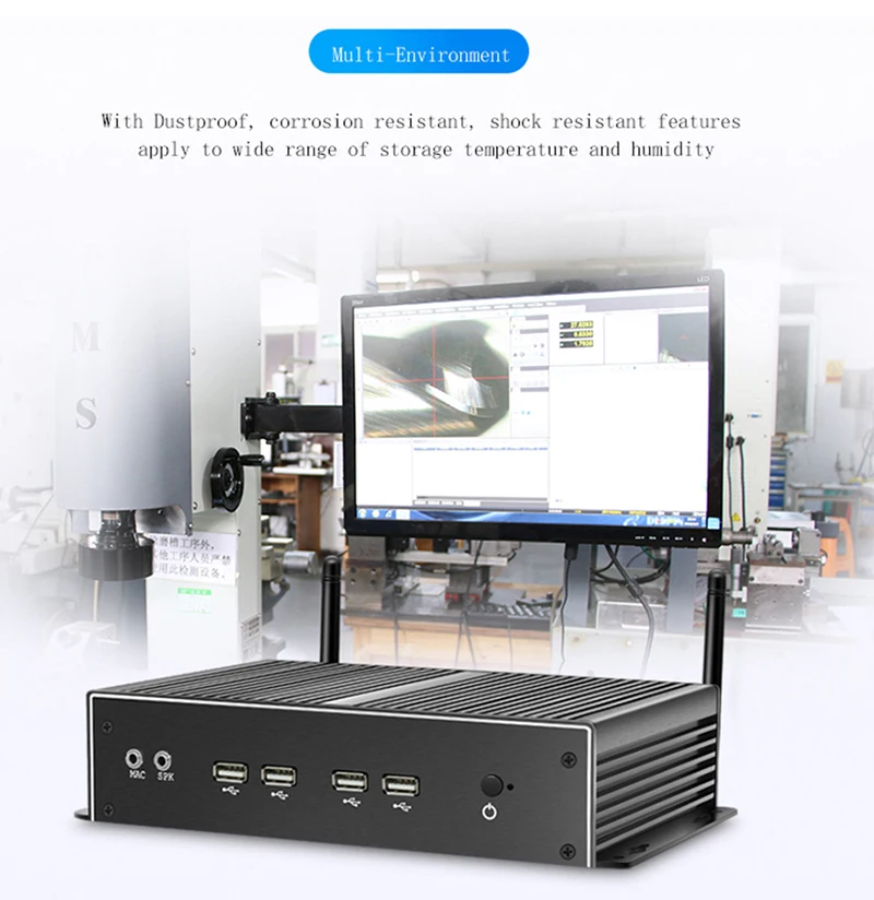 Verkauf XCY Fanless Mini Pc Dual Gigabit Ethernet Lan 6 * Com Ports Mini Computer Intel Core I5 4200u I7 Industrie Linux Micro Box