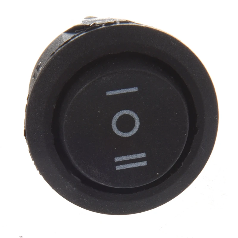 10 шт х Вкл/Выкл/вкл 3 позиции SPDT круглый лодка кулисный переключатель 6A/250V 10A/125 В