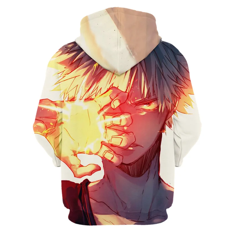 

Fashion hot 3D Cartoons Hoodie sweatshirt 2021 Men women Sweatshirt Anime My Hero Academia Harajuku Streetwear men clothing Tops