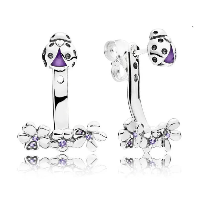 Серебряные серьги Act 925 роскошные божьи коровки для хороших европейских женщин