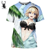 sonspe men street wear funny t shirt summer unisex fashion casual short sleeve 3d print harajuku anime girl o neck t shirts