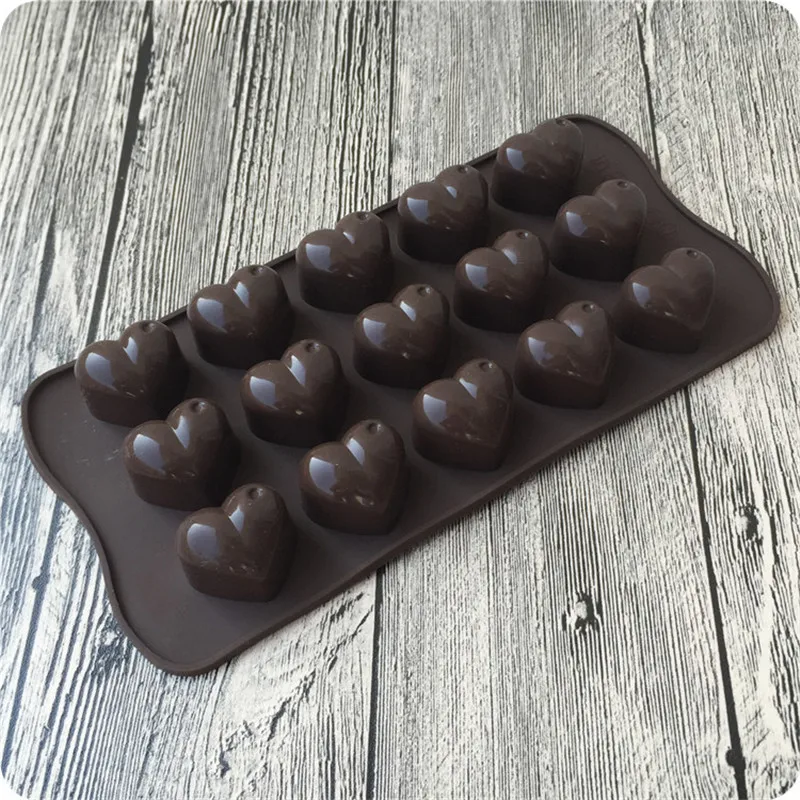 2020 3D Chocolate Love Heart Shaped Mold for Baking Nonstick Jelly Pudding Sugarcraft Mould DIY Kitchen Bakeware | Дом и сад