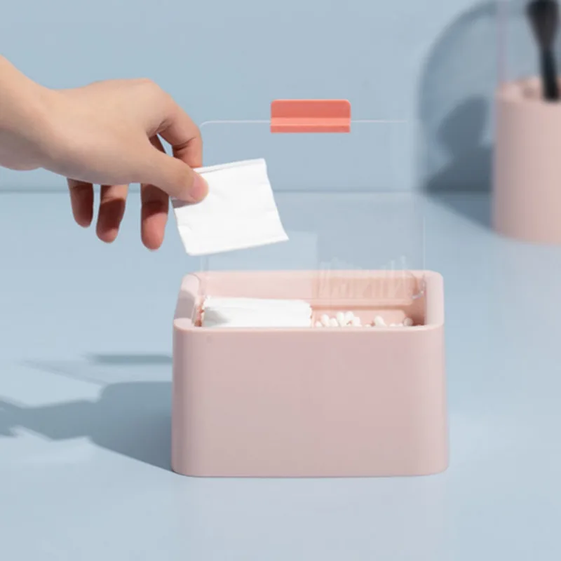 Органайзер для хранения ватных тампонов милый двухслойный портативный